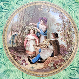 Prattware Plate The Crown of Hops by W.F.Witherington