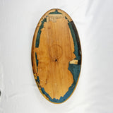 19th Century Domed Glass Front Oval Picture Frame