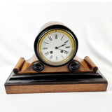 19th Century Mahogany, Ebonised Mantle Drum Clock