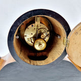 19th Century Mahogany, Ebonised Mantle Drum Clock