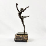 Art Deco Bronze Figure Serge Yourievitch Sculp la Danseuse Nattova