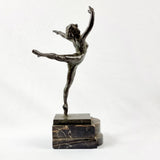 Art Deco Bronze Figure Serge Yourievitch Sculp la Danseuse Nattova