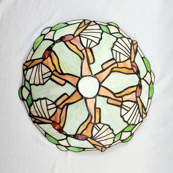 Tiffany Style Lead and Glass Ceiling Light Shade