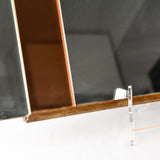 Art Deco Smoked Copper Mirror