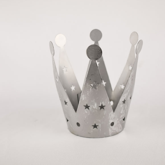 Metal Crown Tea Light Holder