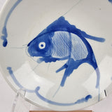 Blue and White Chinese Carp Bowl