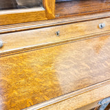 Oak Arts and Crafts Bureau Bookcase