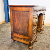 Leather Top Oak Desk
