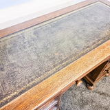 Leather Top Oak Desk