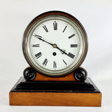 19th Century Antique Mahogany Ebony Mantle Clock