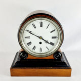 19th Century Antique Mahogany Ebony Mantle Clock