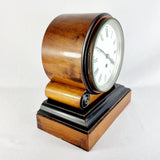 19th Century Antique Mahogany Ebony Mantle Clock