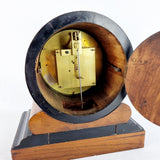 19th Century Antique Mahogany Ebony Mantle Clock