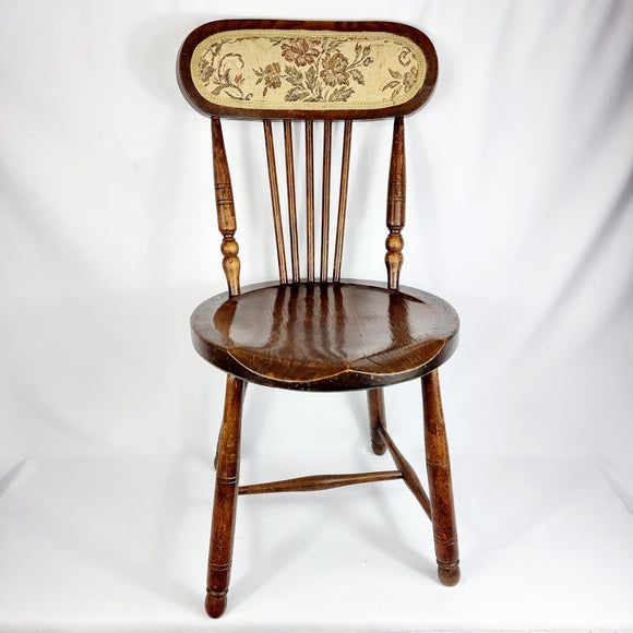 Antique Elm Penny Seat Chair