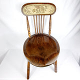 Antique Elm Penny Seat Chair