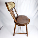 Antique Elm Penny Seat Chair