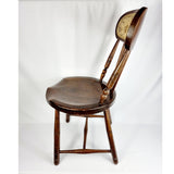 Antique Elm Penny Seat Chair