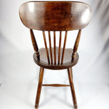 Antique Elm Penny Seat Chair
