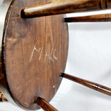 Antique Elm Penny Seat Chair