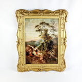 Rural 19th Century School Oil Painting