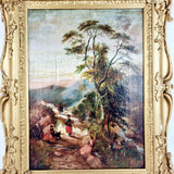 Rural 19th Century School Oil Painting
