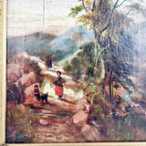 Rural 19th Century School Oil Painting