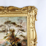 Rural 19th Century School Oil Painting