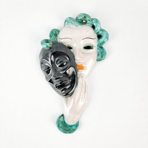 Art Deco Goldscheider Wall Mask.