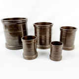 Set of Five Victorian Imperial Bronze Measures.