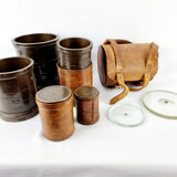 Set of Five Victorian Imperial Bronze Measures.