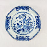 Pair of 19th Century Chinese Blue and White Hexigon plates