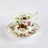Royal Albert December Christmas Rose Cup and Saucer