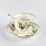 Royal Albert December Christmas Rose Cup and Saucer