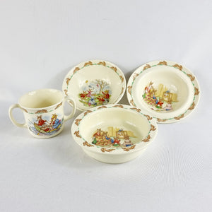 Royal Doulton Bunnykins bowls and Cup