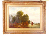 Norfolk Barges 19th Century Oil On Canvas - Attrells