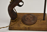 19th Century Long Hexagon Barrelled Pistol Converted to a Lamp - Attrells