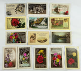 Fourteen Embossed Early 20th Century Postcards - Attrells