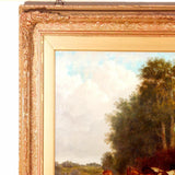 19th Century Oil On Canvas In Ornate Gilt Frame - Attrells