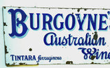 Rare Late Victorian Enamel Burgoyne's Australian Wine Sign Extremely Large - Attrells