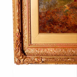 19th Century Oil On Canvas In Ornate Gilt Frame - Attrells