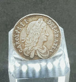 Rare Silver Charles II 1663 Shilling Good Condition - Attrells