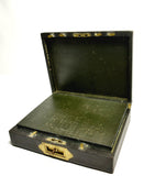 19th Century Leather Campaign Desk Companion - Attrells
