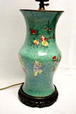 19th century Chinese vase converted to a lamp - Attrells