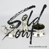 Silver Art Nouveau 1909-10
John Rose Birmingham Cruet Set